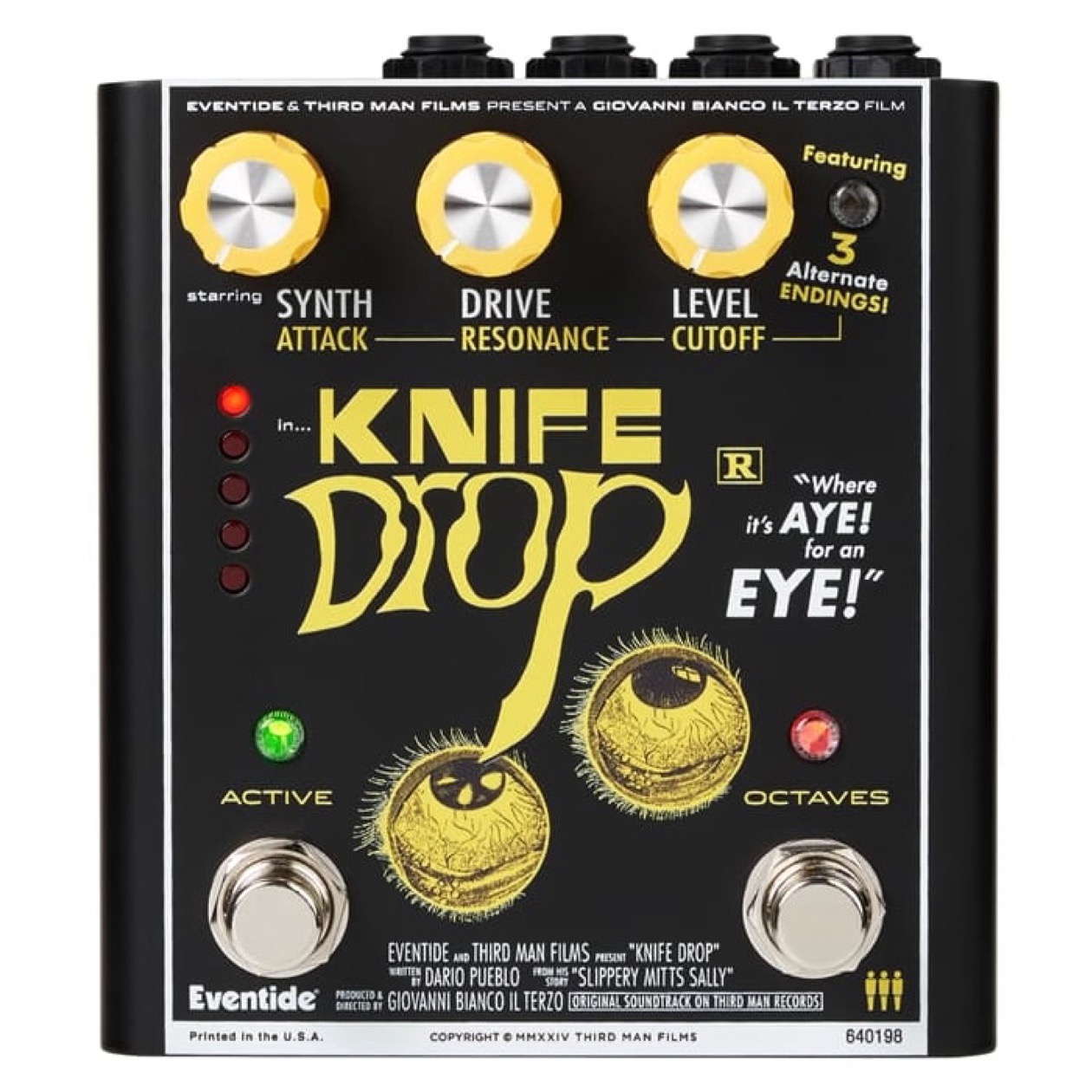 Eventide Knife Drop Sub-Octave Fuzz with Synth FX Exclusief Adapter Pedaal HEMELVAARTSDAG/BLACK FRIDAY SPECIALE AANBIEDING GELDIG TOT 31 DECEMBER 2025