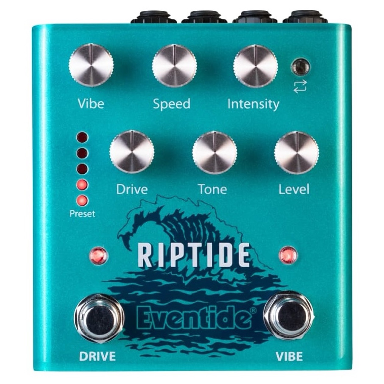 Eventide Riptide Stereo Dual-voice Drive en Uni-Vibe Pedaal Exclusief Adapter HEMELVAARTSDAG/BLACK FRIDAY SPECIALE AANBIEDING GELDIG TOT 31 DECEMBER 2025