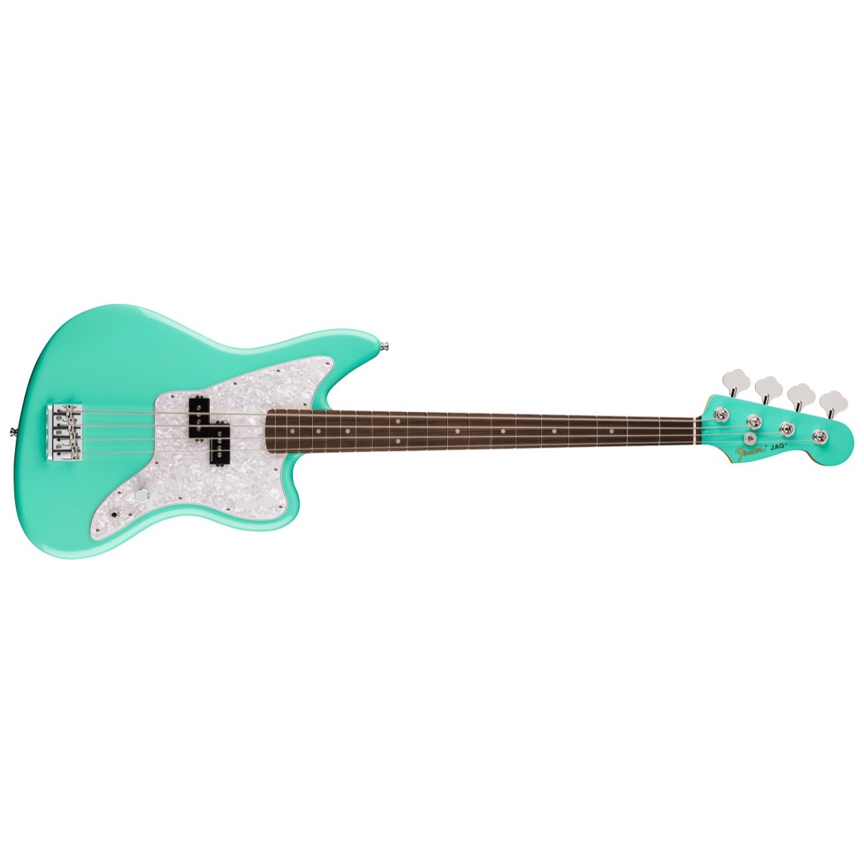 Fender Mark Hoppus Jaguar Bass Limited Edition, Rosewood Fingerboard, Sea Foam Green Model 0149310349 Inclusief Fender Deluxe Gig Bag