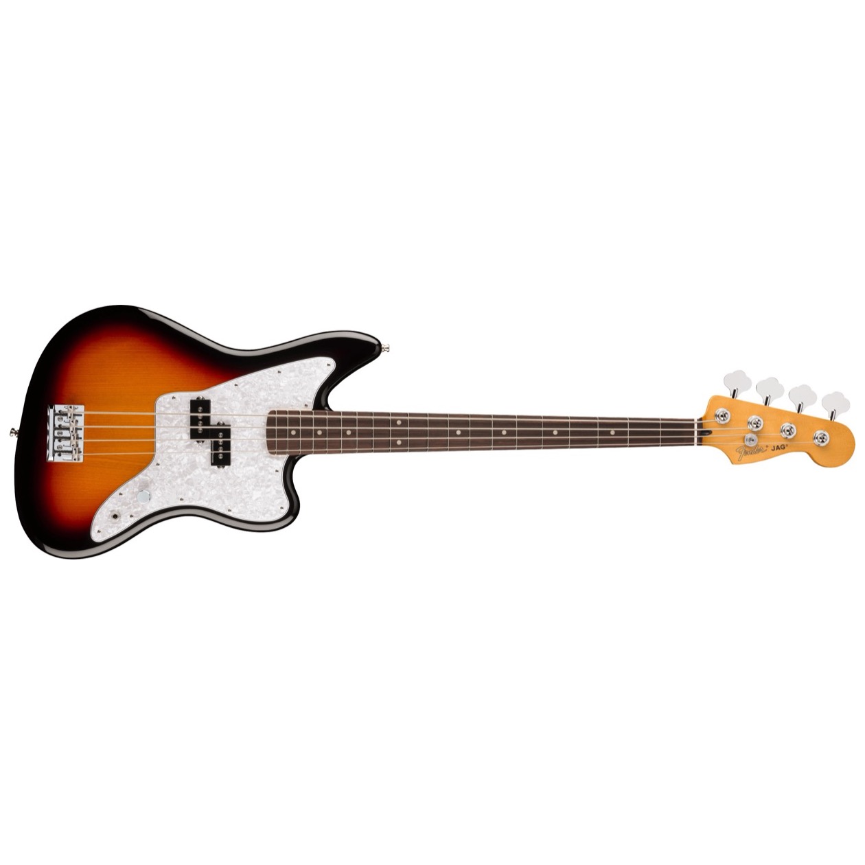 Fender Mark Hoppus Jaguar Bass Limited Edition, Rosewood Fingerboard, 3-Color Sunburst Model 0149310300 Inclusief Fender Deluxe Gig Bag