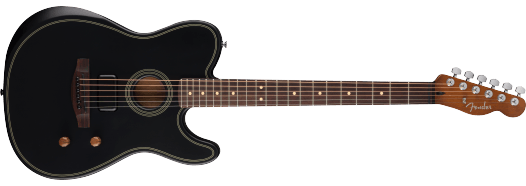 Fender Acoustasonic Standard Telecaster, Black Model 0973113506 NIEUW 2025 MODEL