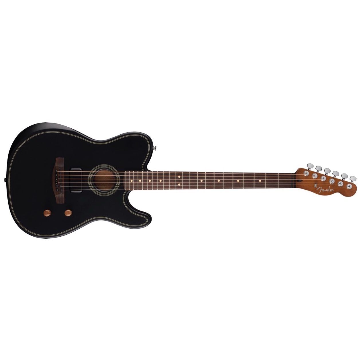 Fender Acoustasonic Standard Telecaster, Black Model 0973113506 NIEUW 2025 MODEL