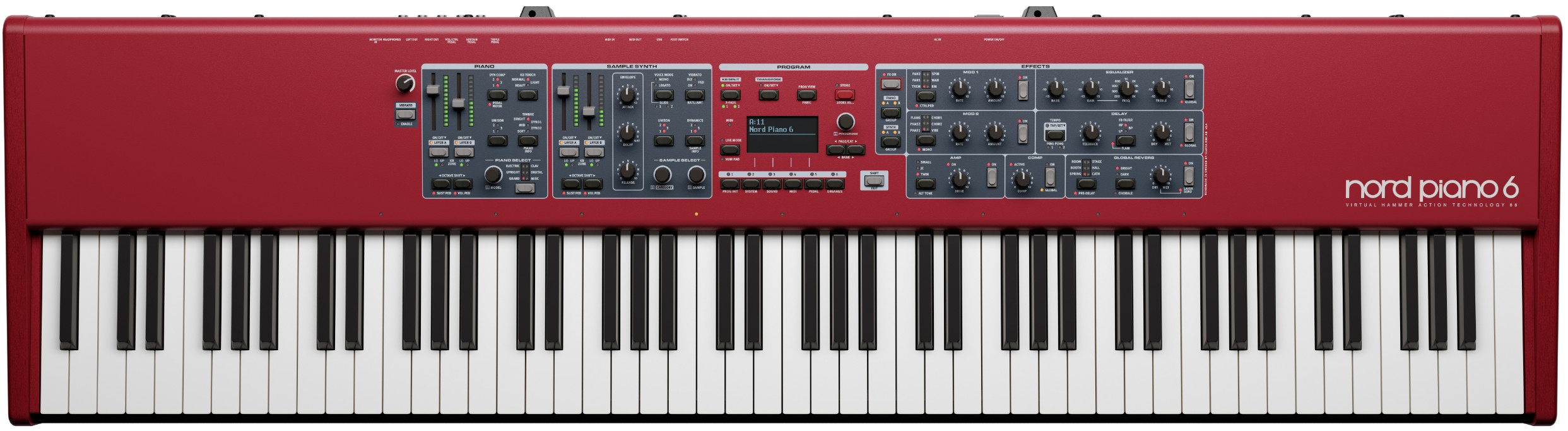 Nord Piano 6 - 88 NIEUW 2025 MODEL 88 gewogen toetsen