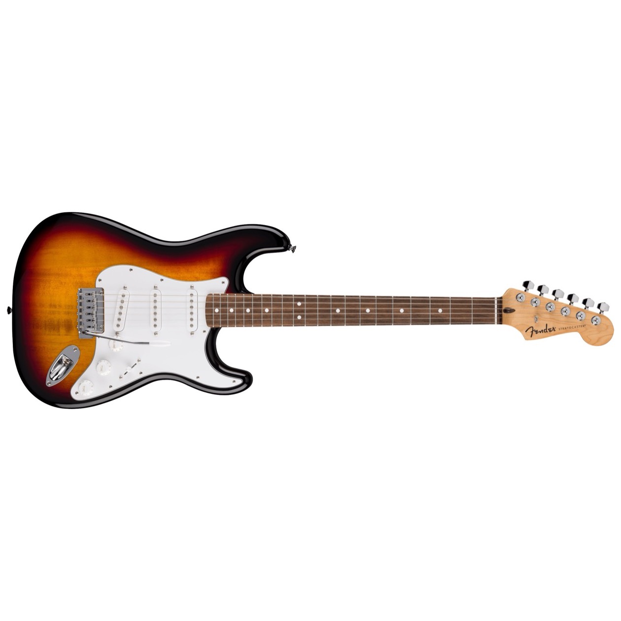 Fender Standard Stratocaster, Laurel Fingerboard, White Pickguard, 3-Color Sunburst Model 0266240500 NIEUW 2025 MODEL