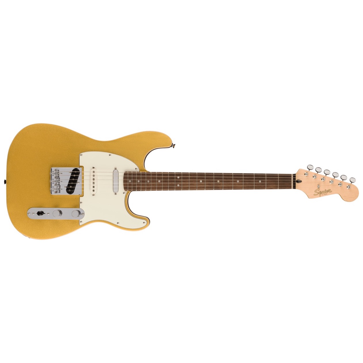 Squier Paranormal Custom Nashville Stratocaster, Laurel Fingerboard, Parchment Pickguard, Aztec Gold MODEL 0377040578 Elektrische Gitaar