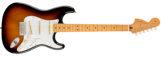 Fender Jimi Hendrix Stratocaster, Maple Fingerboard, 3-Color Sunburst Model 0145802300 Inclusief Fender Deluxe gig bag Elektrische Gitaar