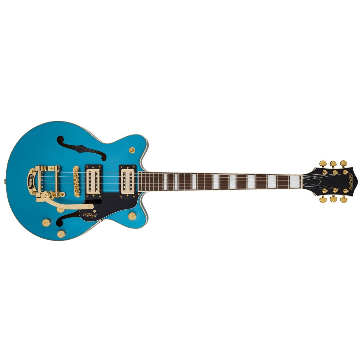 Gretsch G 2655 TG / G2655TG Limited Edition Model 2807281502 Streamliner Center Block Jr. Double-Cut with Bigsby, Laurel Fingerboard, Broad’Tron BT-3S Pickups, Riviera Blue