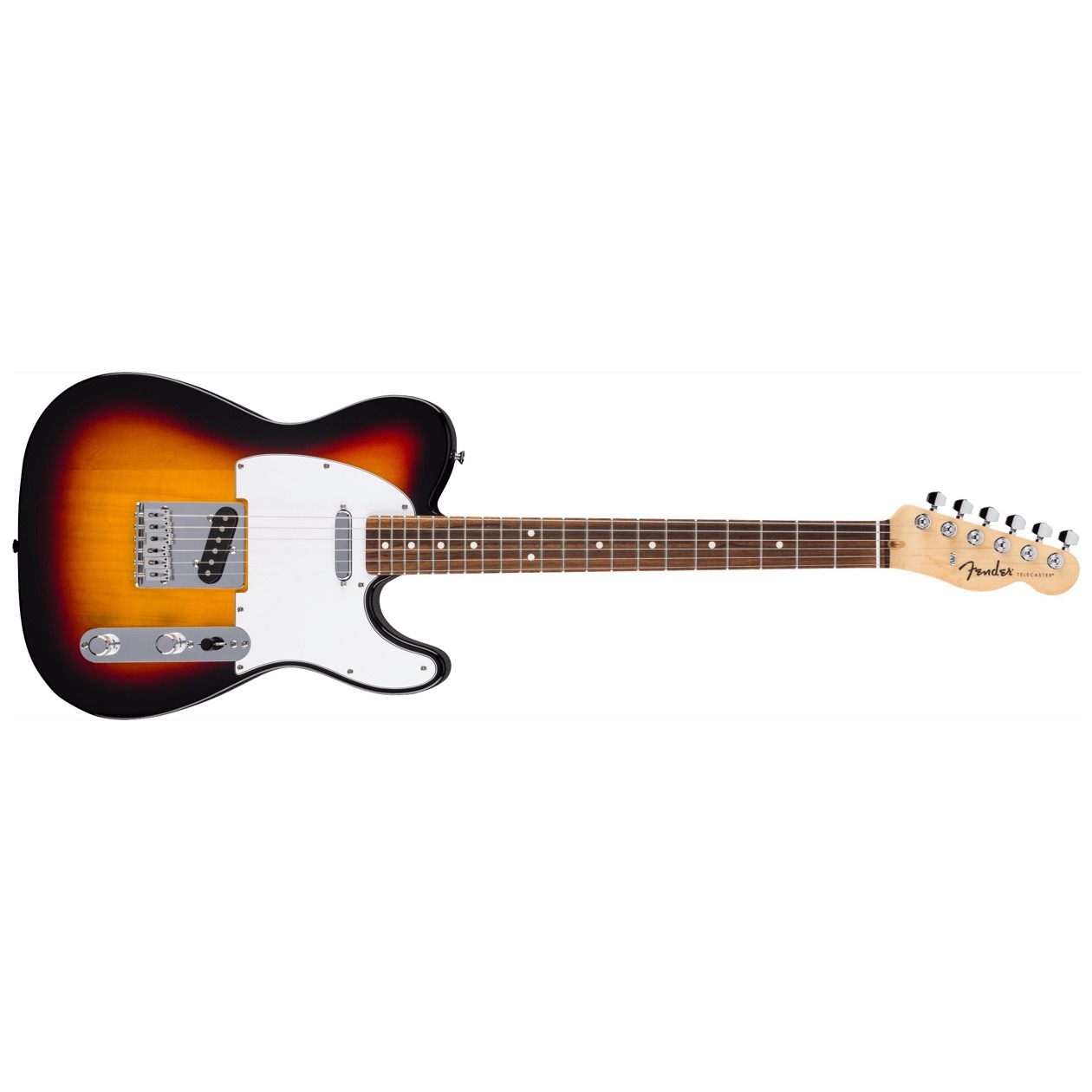 Fender Standard Telecaster, Laurel Fingerboard, White Pickguard, 3-Color Sunburst Model 0266040500 NIEUW 2025 MODEL