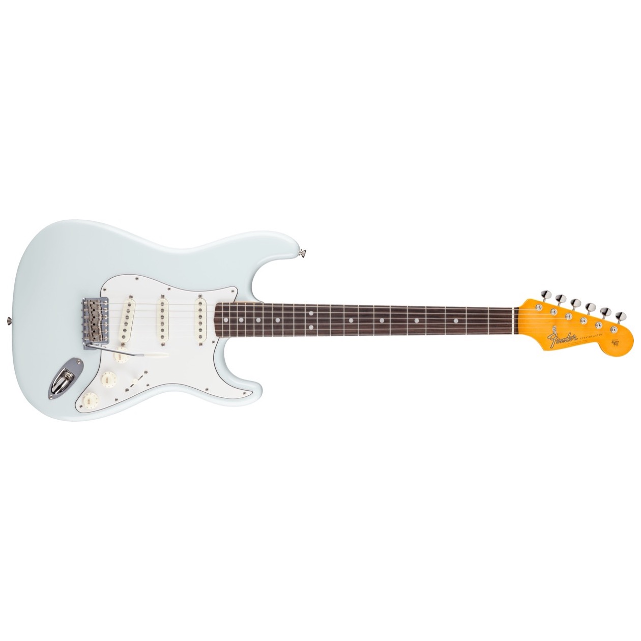 Fender American Vintage II 1965 Stratocaster, Round Laminated Rosewood Fingerboard, Sonic Blue Model 0110280872 Inclusief Luxe Case Vintage-Style Black (Orange Interior)