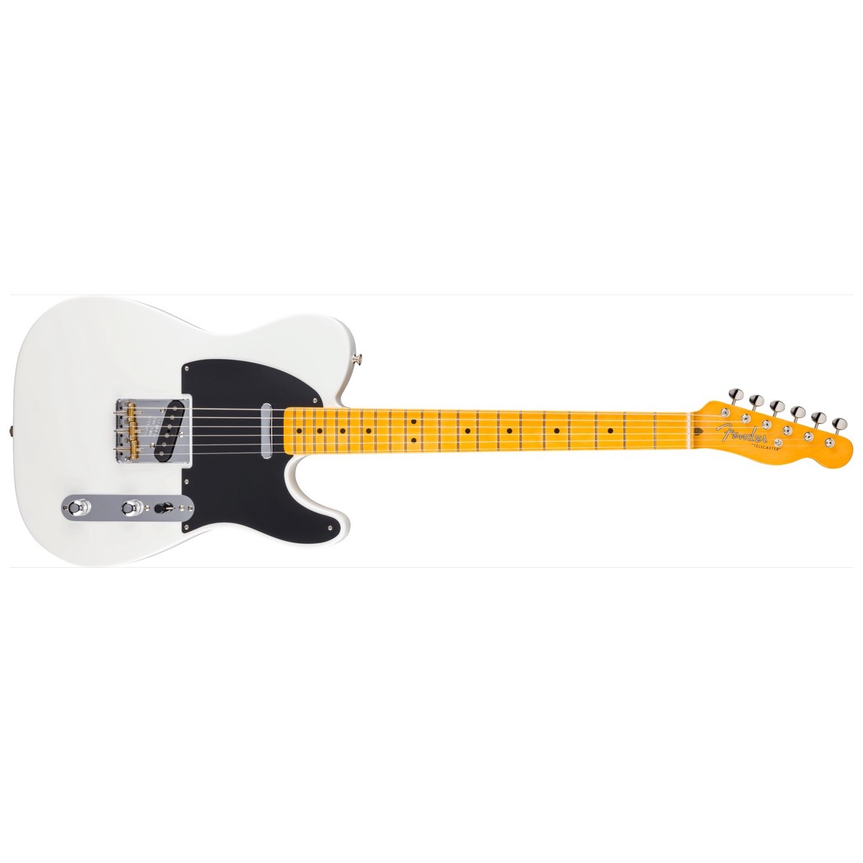Fender Limited Edition American Vintage II 1951 Telecaster, Maple Fingerboard, Prototype White Model 0110312880 Inclusief Luxe Case Vintage-Style Tweed (Crushed Red Interior)
