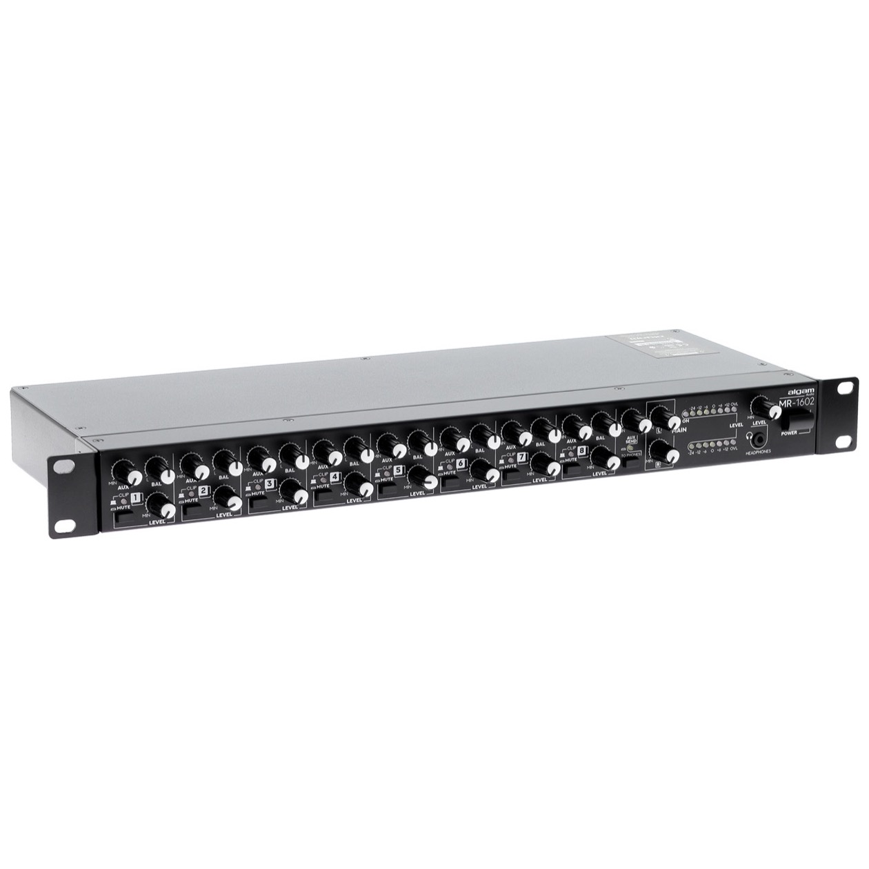 Algam Audio MR 1602 / MR1602 - Compact 8-channel stereo rack mixer