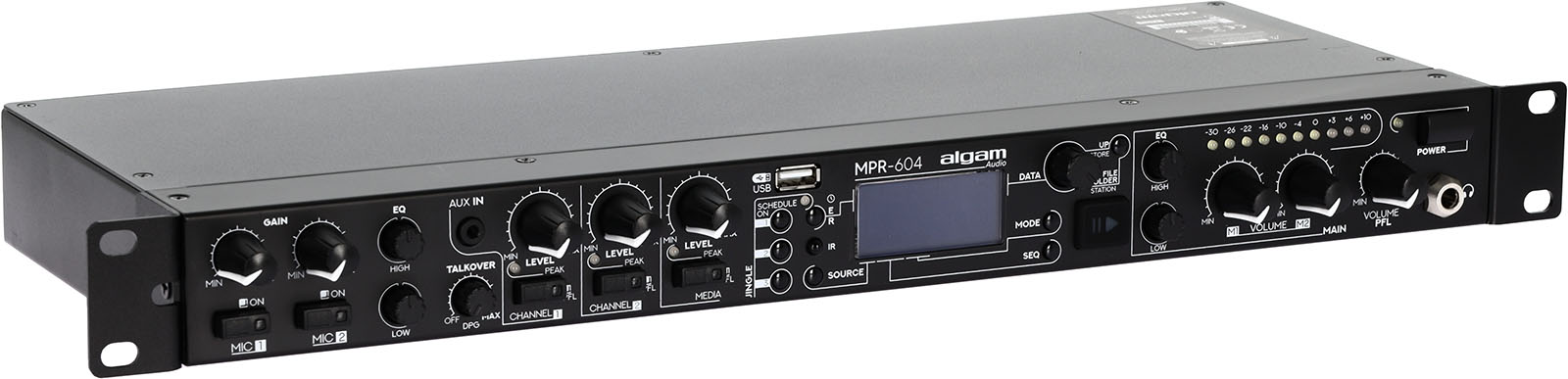 Algam Audio MPR 604 / MPR604 - 6-input mixer preamp, with USB and DAB+ rackable