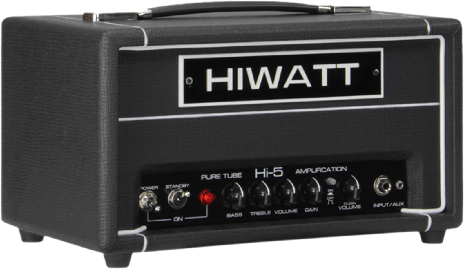 Hiwatt Hi-5 - Hi-5 Head - 5W 2-Channel Lunchbox Head, NU DIRECT LEVERBAAR