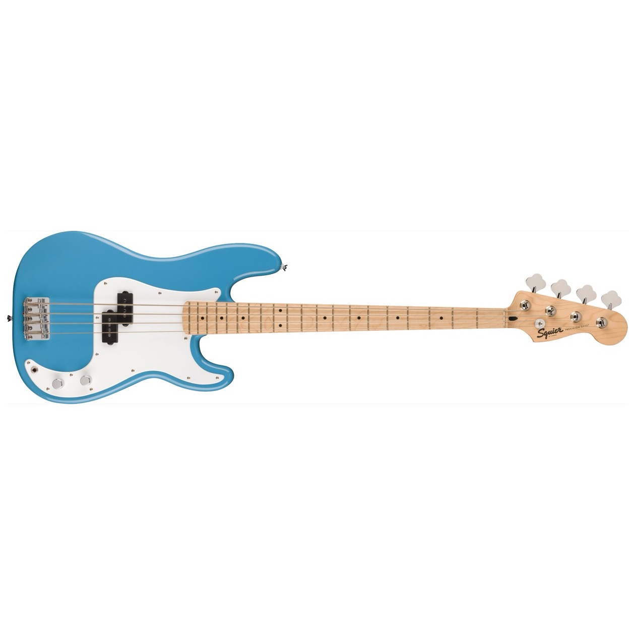 Squier Sonic Precision Bass, Maple Fingerboard, White Pickguard, Model 0373902526 California Blue