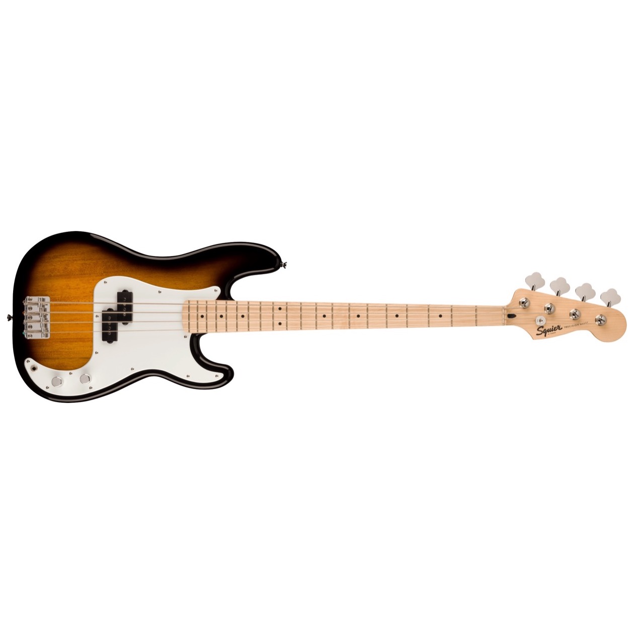 Squier Sonic Precision Bass, Maple Fingerboard, White Pickguard, Model 0373902503 2-Color Sunburst