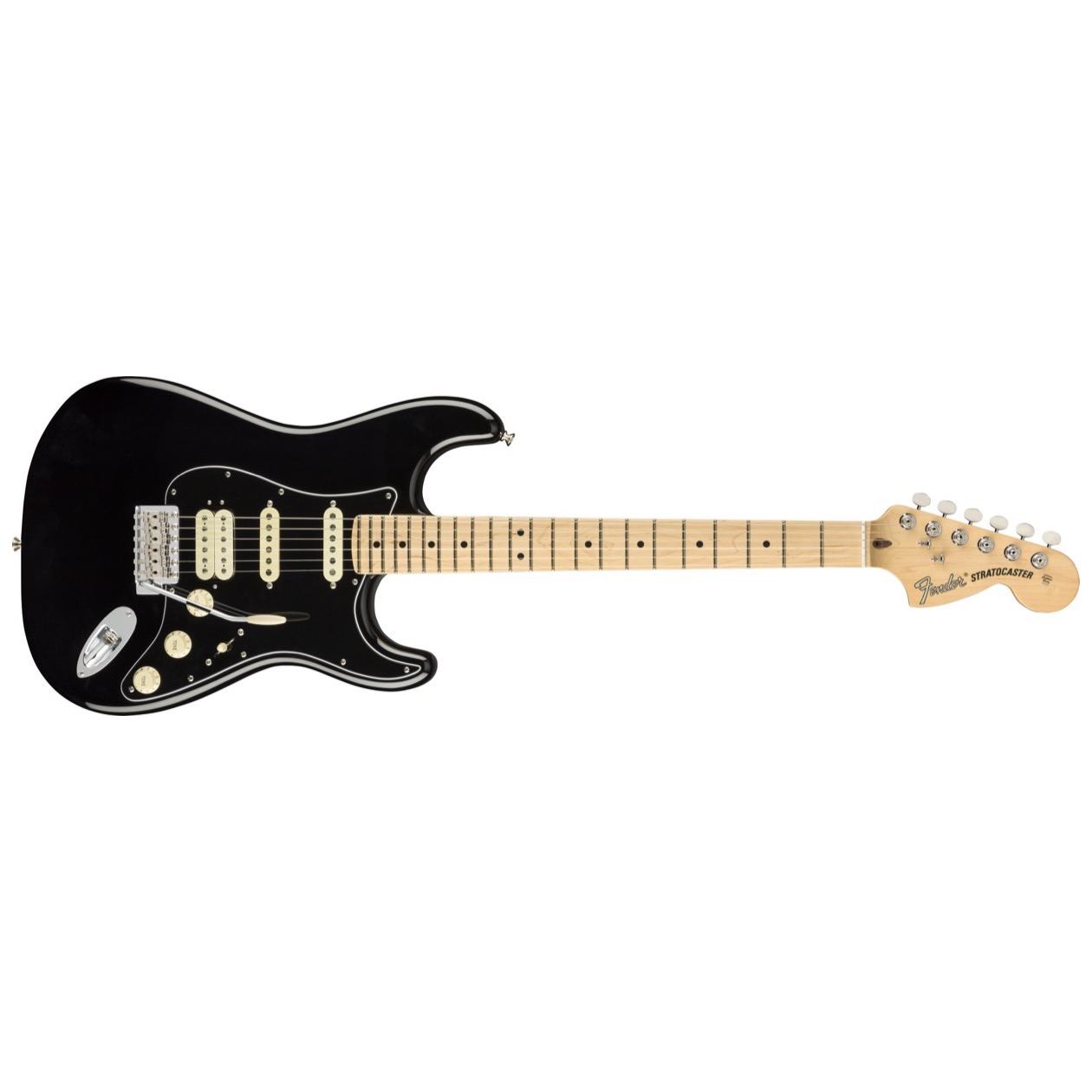 Fender American Performer Stratocaster HSS, Maple Fingerboard, Black, Model 0114922306 Inclusief Fender Deluxe Gig Bag