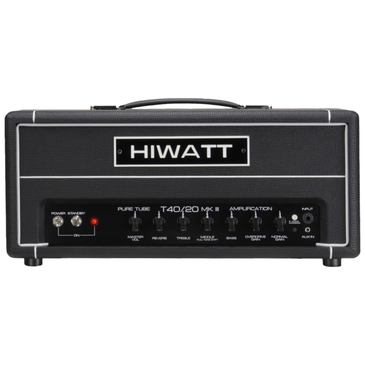 Hiwatt TB 40/20 MK III Head Tube Series - T40/20 Head - 40/20W 2-Channel Amp with Spring Reverb, NU DIRECT LEVERBAAR