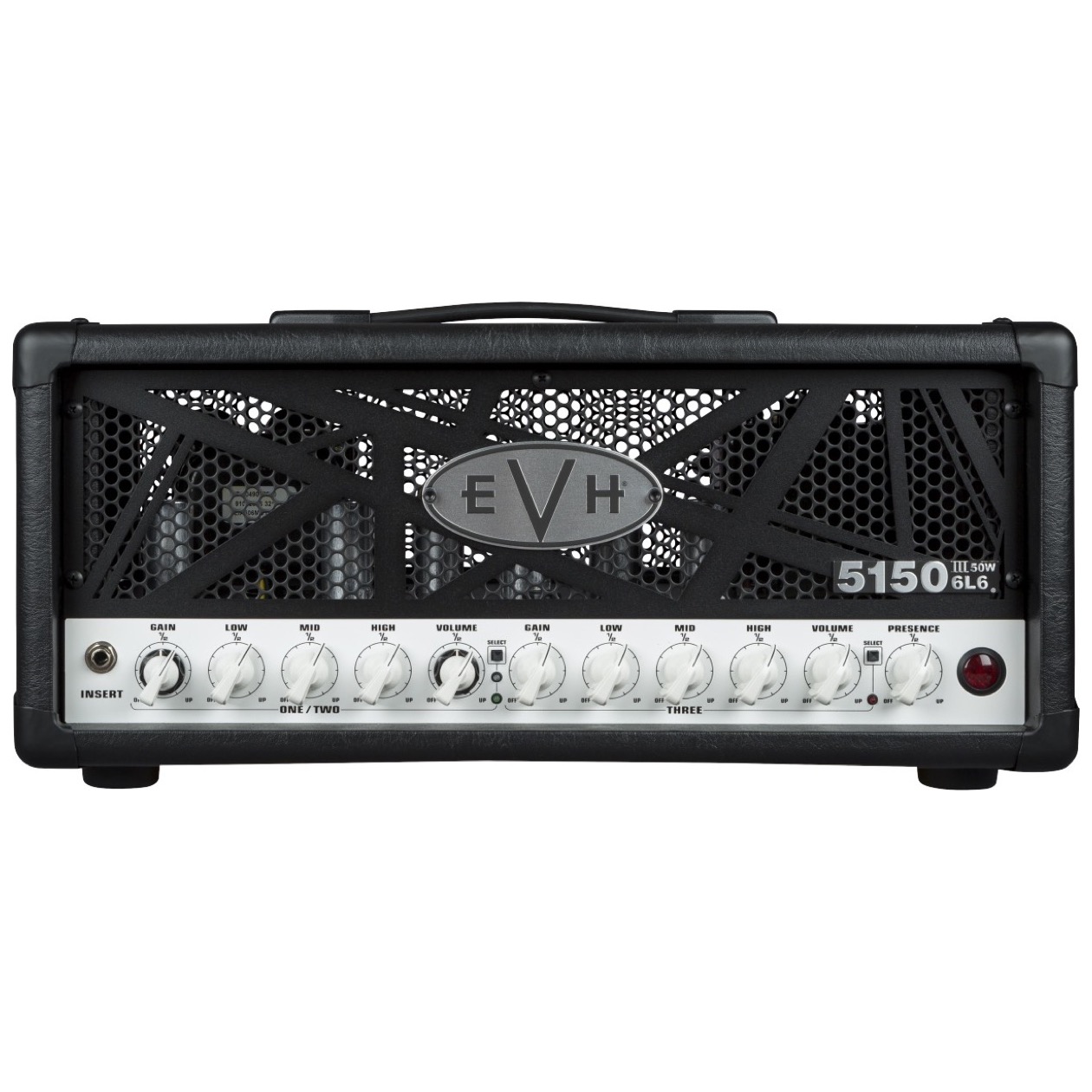 EVH 5150 / 5150III Head 50 Watt 6L6 Head, Black Model 2253016010 SUPERPRIJS AANBIEDING