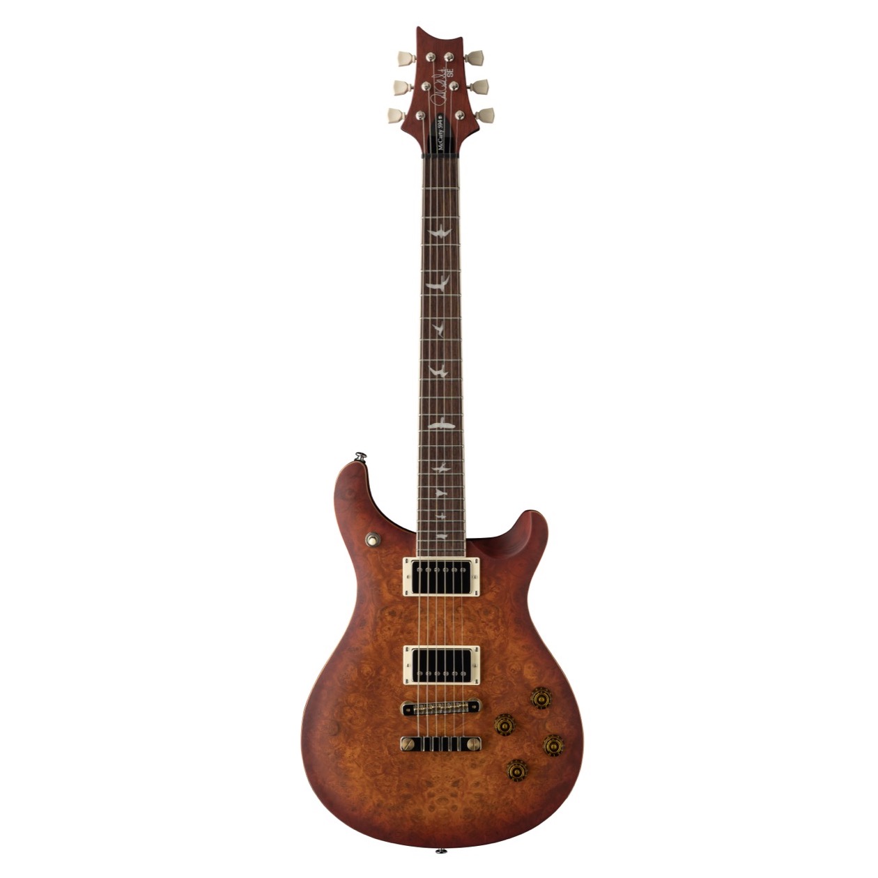 PRS Limited Edition SE Exotic Veneer McCarty 594 Laurel Burl in Vintage Sunburst Inclusief Originele PRS Gigbag