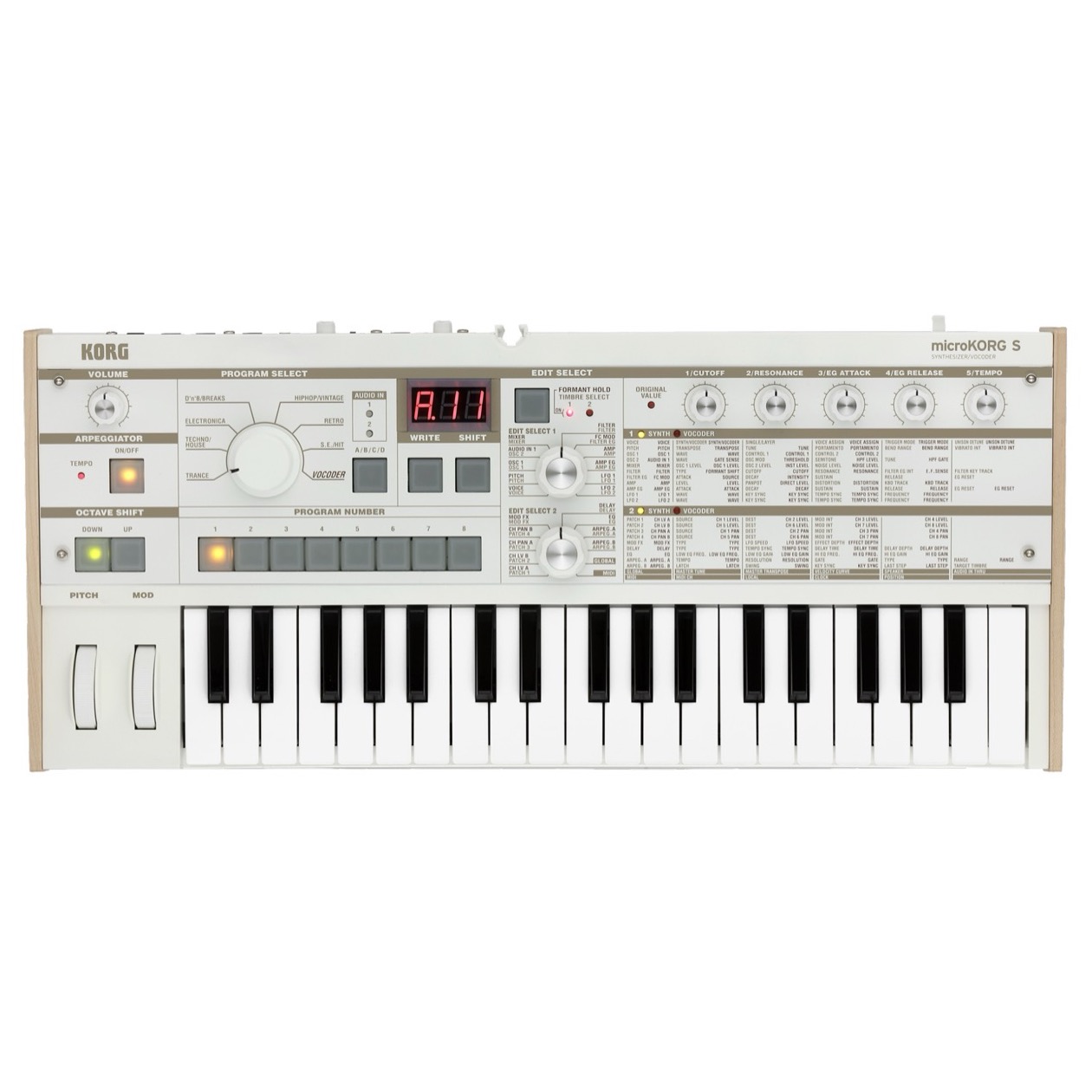 Korg MicroKORG S Synthesizer / Vocoder met Speakers en Microfoon MEIBERGEN SUPERDEALS TOT EN MET 31 DECEMBER 2026