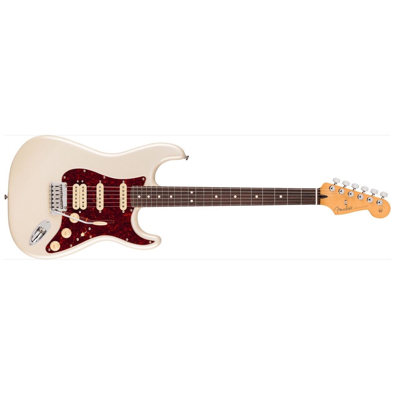 Fender Player II Modified Stratocaster HSS, Rosewood Fingerboard, Olympic Pearl Model 0147430323 Inclusief Fender Deluxe Gigbag