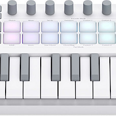 Novation Launchkey Mini 37 MK4 White MIDI keyboard controller with full Ableton Live integration