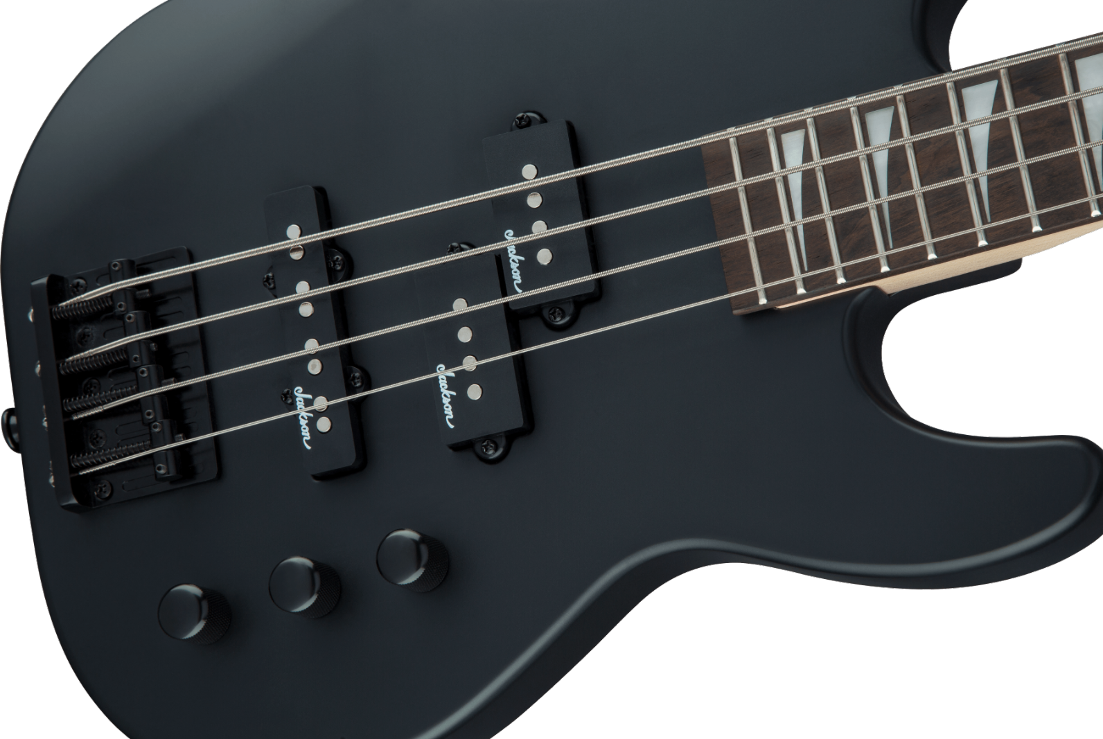 Jackson JS Series Concert Bass Minion JS1X, Amaranth Fingerboard, Satin Black Model 2915556568 Bass Gitaar