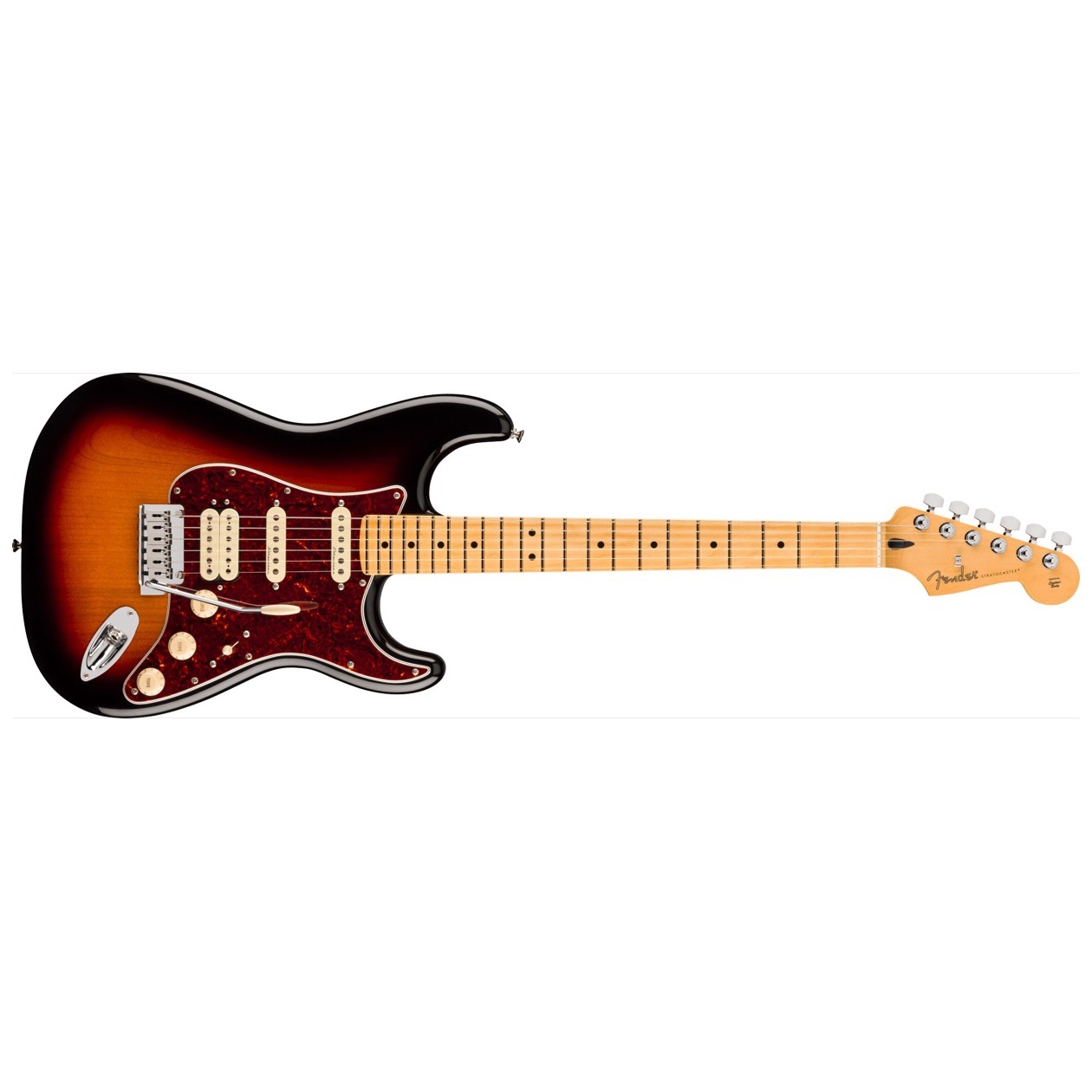 Fender Player II Modified Stratocaster HSS, Maple Fingerboard, 3-Color Sunburst Model 0147432300 Inclusief Fender Deluxe Gigbag