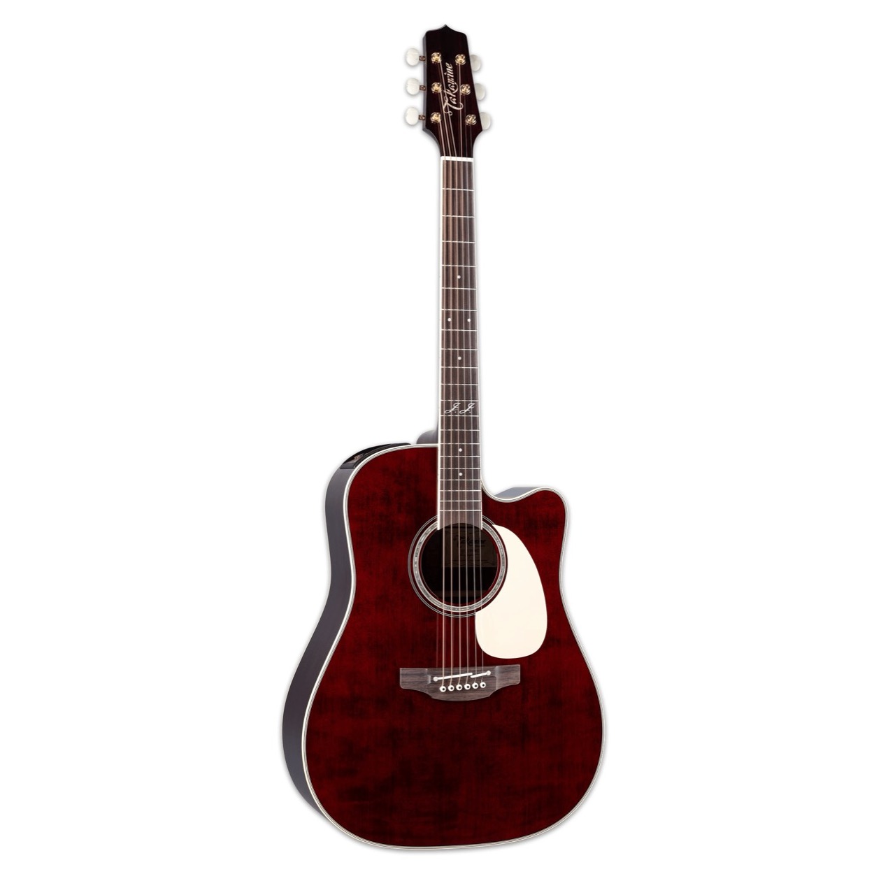 Takamine JJ 325 SRCL / JJ325 SRCL Dreadnought Signature John Jorgenson, Electro-Acoustic, Red Western Gitaar Inclusief Soft Case