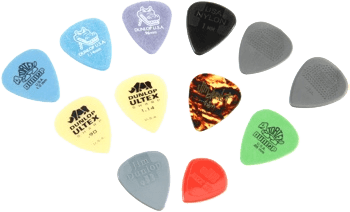Dunlop Gitaar Plectrum PVP 102 Variety Pack medium and heavy bag of 12
