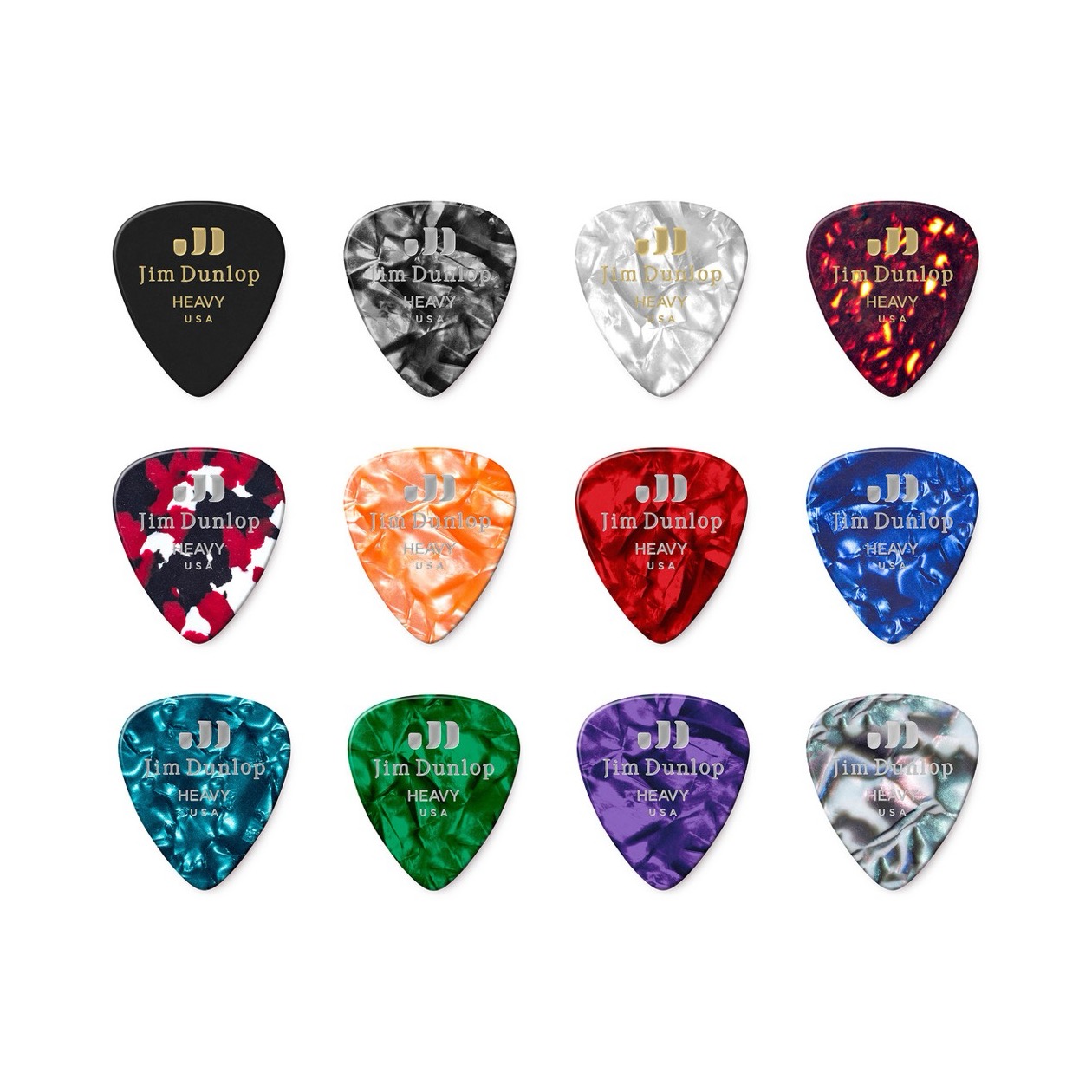 Dunlop Gitaar Plectrum PVP 107 Variety Pack heavy bag of 12
