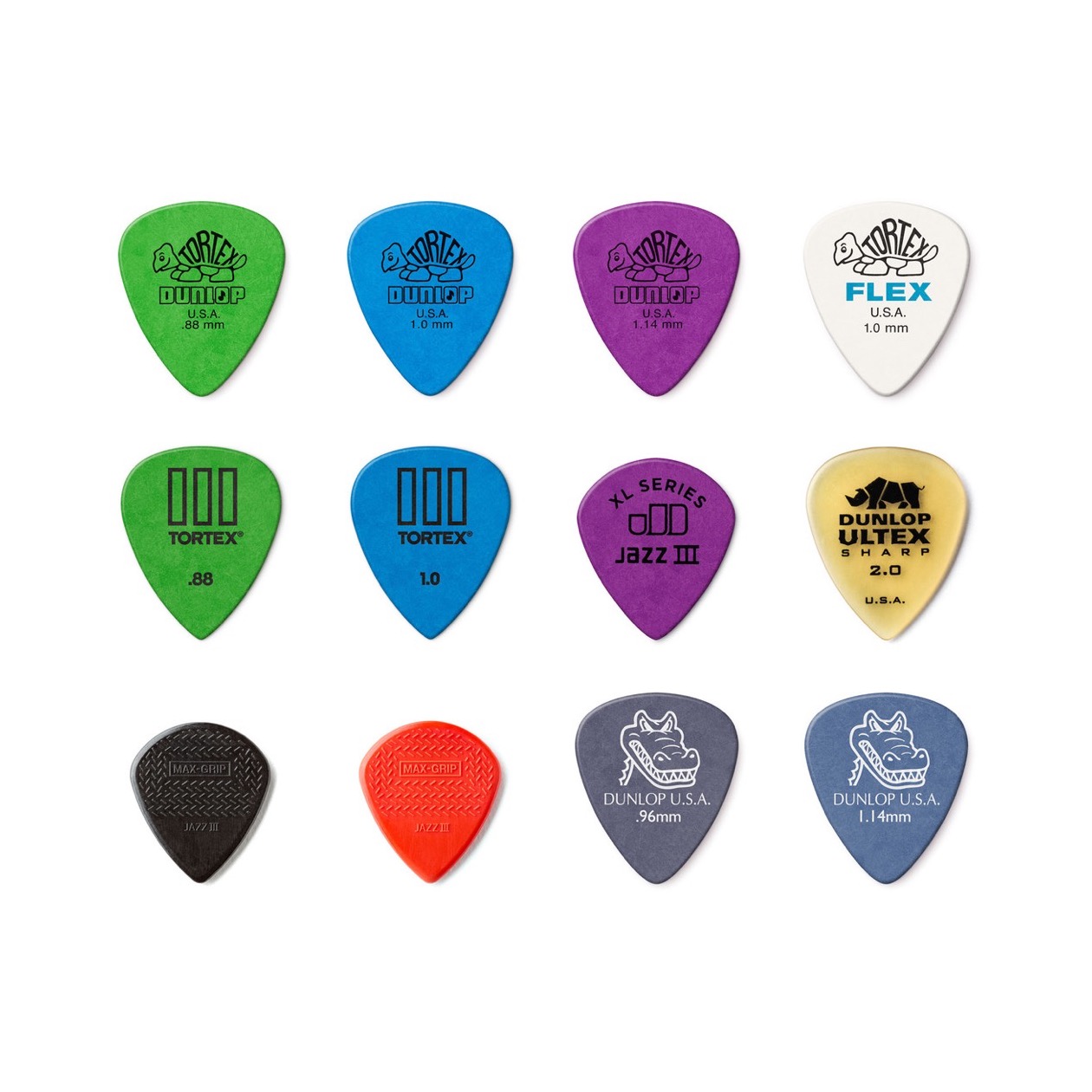 Dunlop Gitaar Plectrum PVP 113 Variety Pack Electric bag of 12