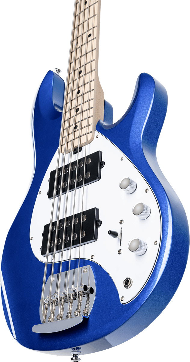 Sterling by Music Man - Stingray 5 HH Bas Cobra Blue