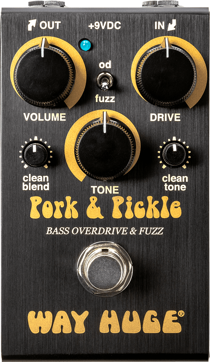 Way Huge WM 91 / WM91 Pork & Pickle Smalls Bass Overdrive & Fuzz Exclusief Adapter