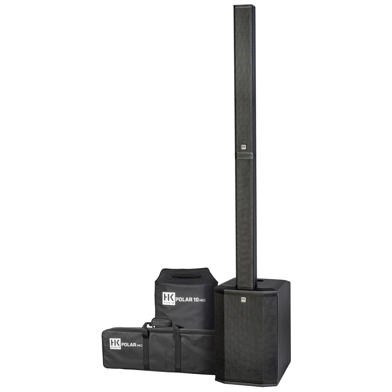 HK Audio Polar 10 MK II Black PA Systeem Inclusief Beschermhoezen
