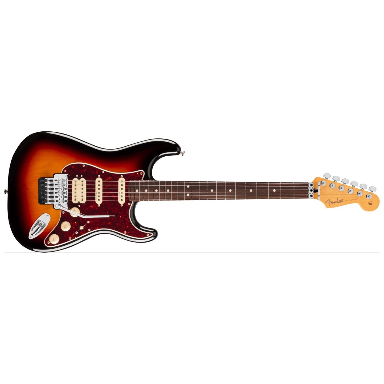 Fender Player II Modified Stratocaster HSS Floyd Rose, Rosewood Fingerboard, 3-Color Sunburst Model 0147440300 Inclusief Fender Deluxe Gigbag