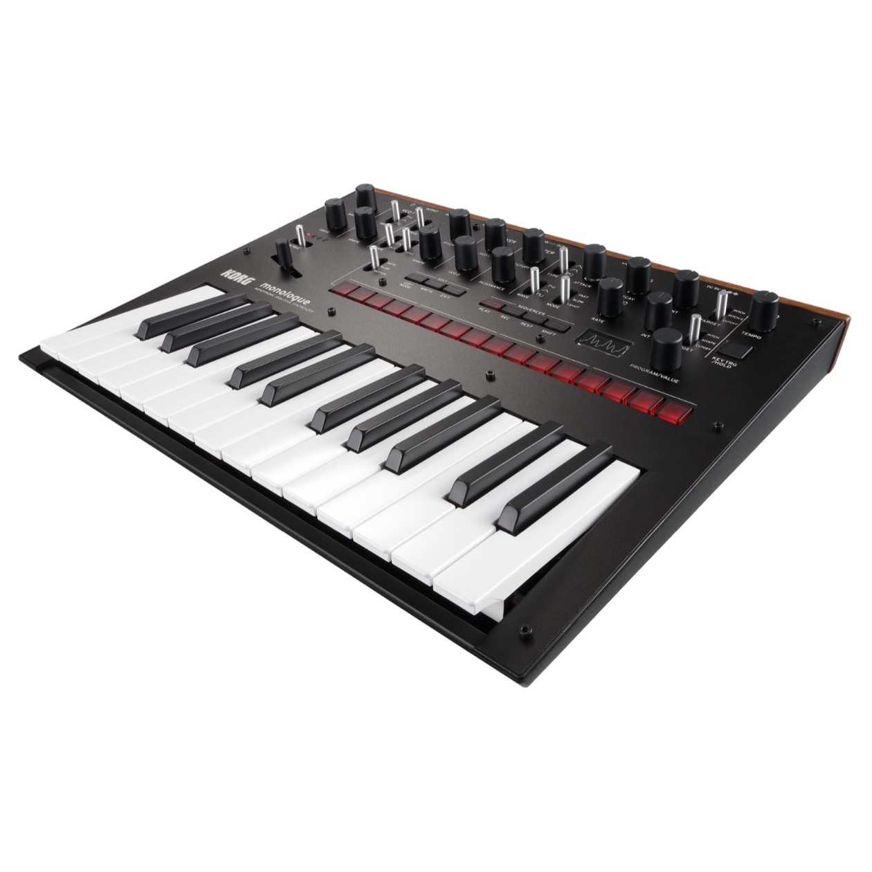 Korg Monologue Black Synthesizer, analoog, monologue, 25 toetsen, zwart