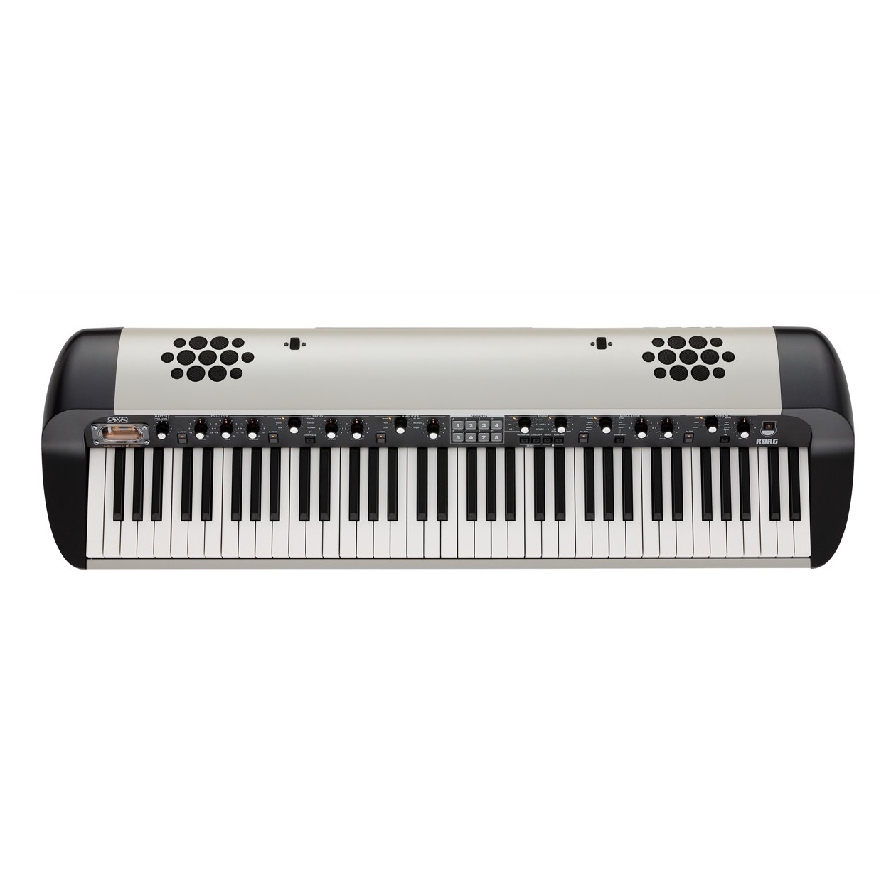 Korg SV 2 - 73S / SV2-73S Digitale Piano, 73 toetsen RH3, wit-metallic, met Luidsprekers