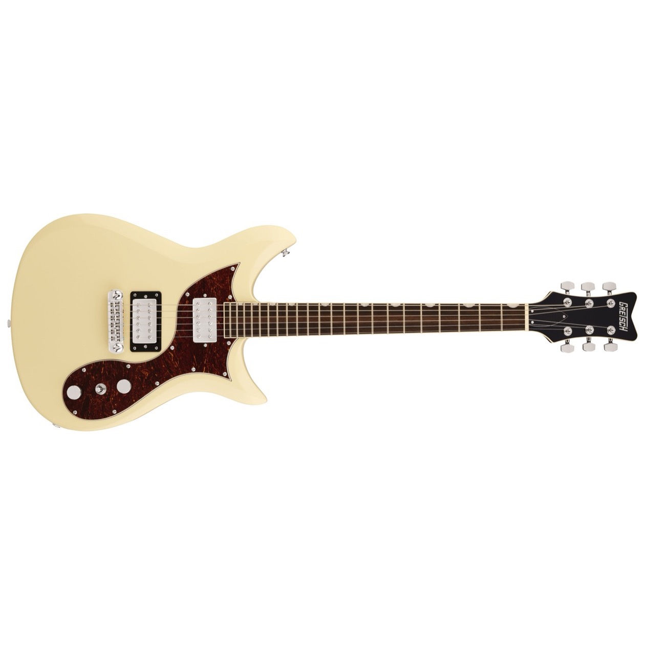 Gretsch Electromatic CVT Double-Cut with Wraparound, Laurel Fingerboard, Vintage White Model 2511500505 Elektrische Gitaar