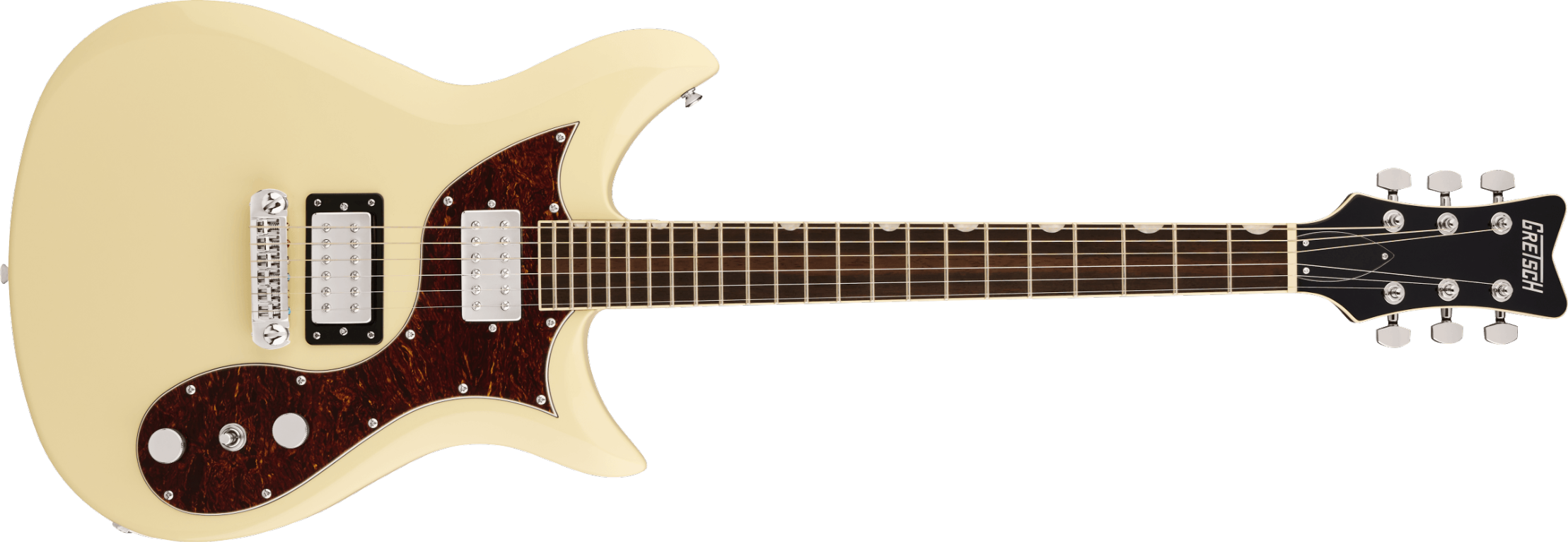 Gretsch Electromatic CVT Double-Cut with Wraparound, Laurel Fingerboard, Vintage White