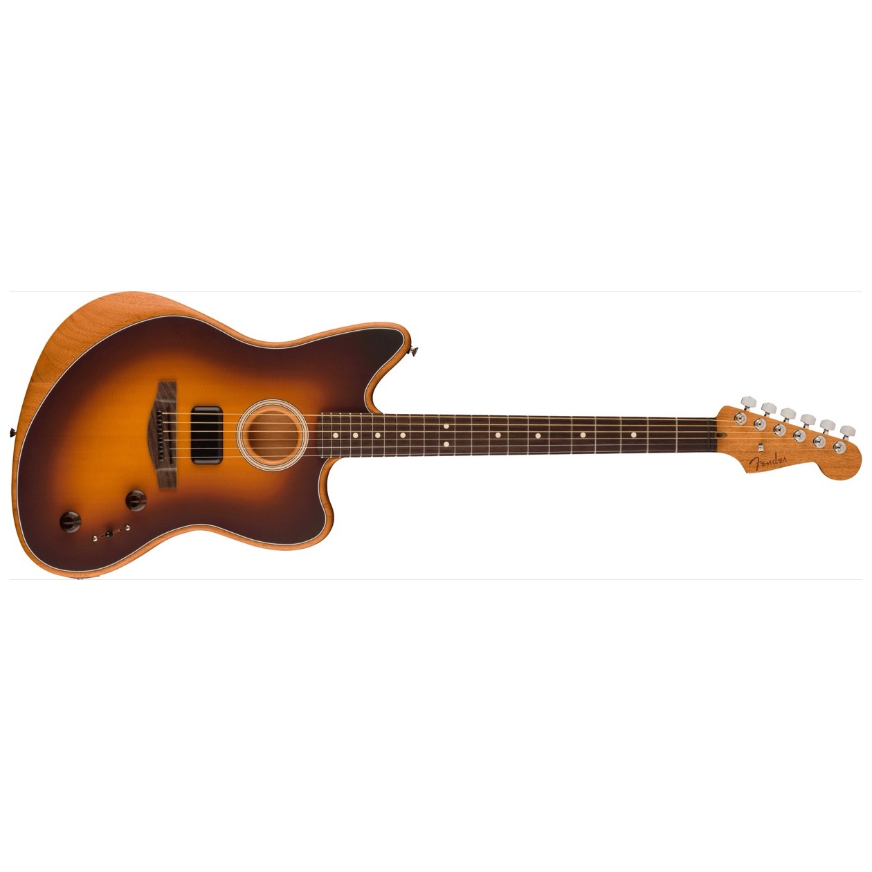 Fender Acoustasonic Player Jazzmaster, Rosewood Fingerboard, 2-Color Sunburst Model 0972233103 Inclusief Fender Deluxe 1225 Gig Bag