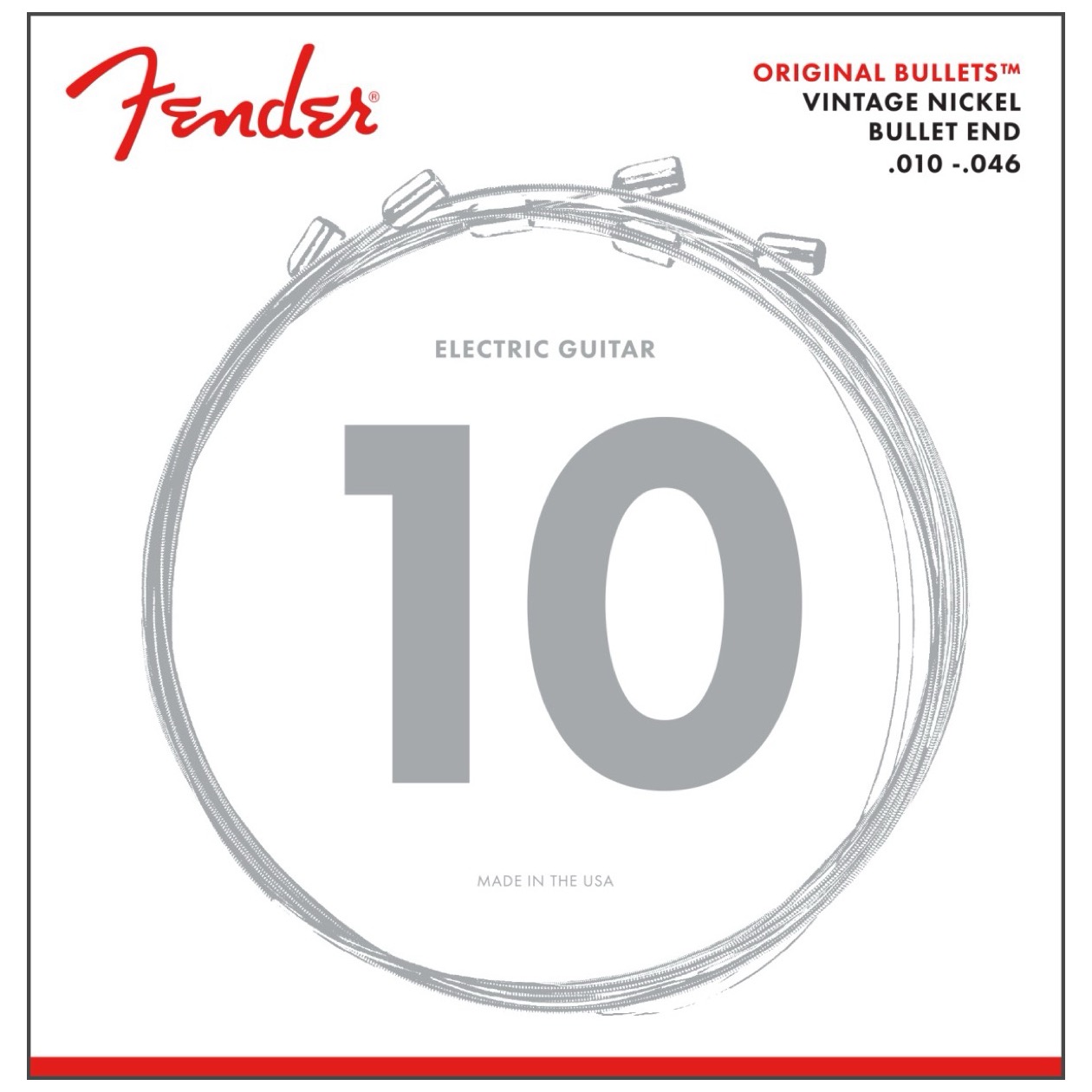 Fender Original Bullet 3150R, Pure Nickel, Gauges .010-.046 Model 0733150406 snarenset voor Elektrische Gitaar