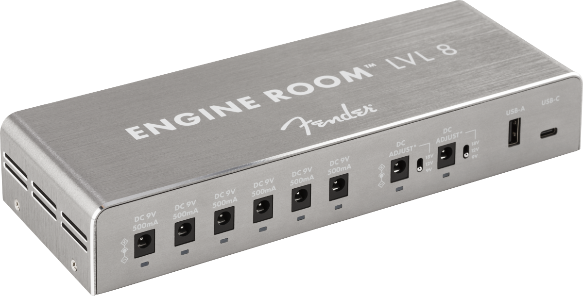 Fender Engine Room LVL 8 / LVL8 Power Supply, Model 0230106008 230 Volt voor 8 Effectpedalen