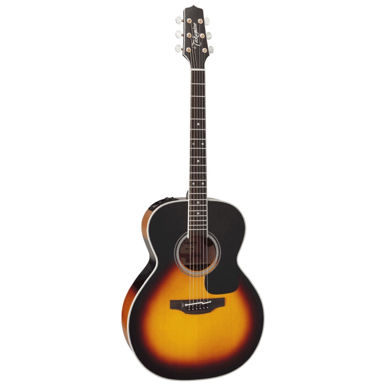 Takamine P 6 N BSB /P6 N BSB Auditorium Electro Western Sunburst Gitaar Inclusief Takamine Koffer