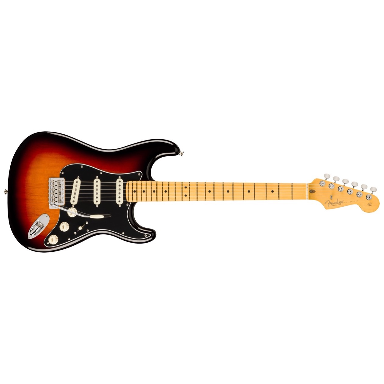 Fender American Professional Classic Stratocaster, Maple Fingerboard, 3-Color Sunburst Model 0114942300 Inclusief Fender Deluxe Gigbag