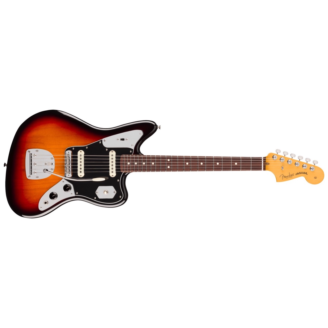 Fender American Professional Classic Jaguar, Rosewood Fingerboard, 3-Color Sunburst Model 0114990300 Inclusief Fender Deluxe Gigbag