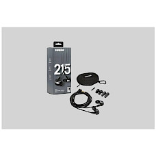 Shure SE 215 Pro K EFS / SE215-K-EFS: Black, Standard 3.5mm detachable cable Professional Sound Isolating ™ Earphones