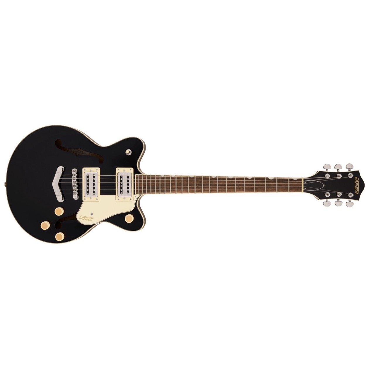 Gretsch G 2655 / G2655 Streamliner Center Block Jr. Double-Cut with V-Stoptail, Laurel Fingerboard, Broad’Tron BT-3S Pickups, Black Model 2817100510
