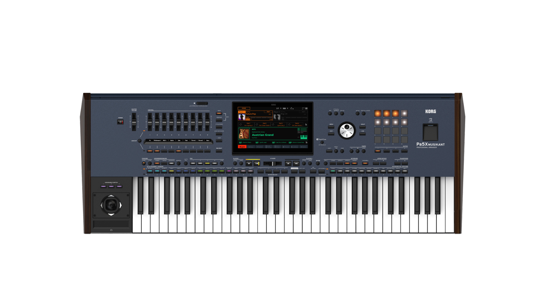 Korg PA 5 X Musikant /PA5X Entertainer Keyboard, Pa5X Musikant, 61 toetsen met Aftertouch