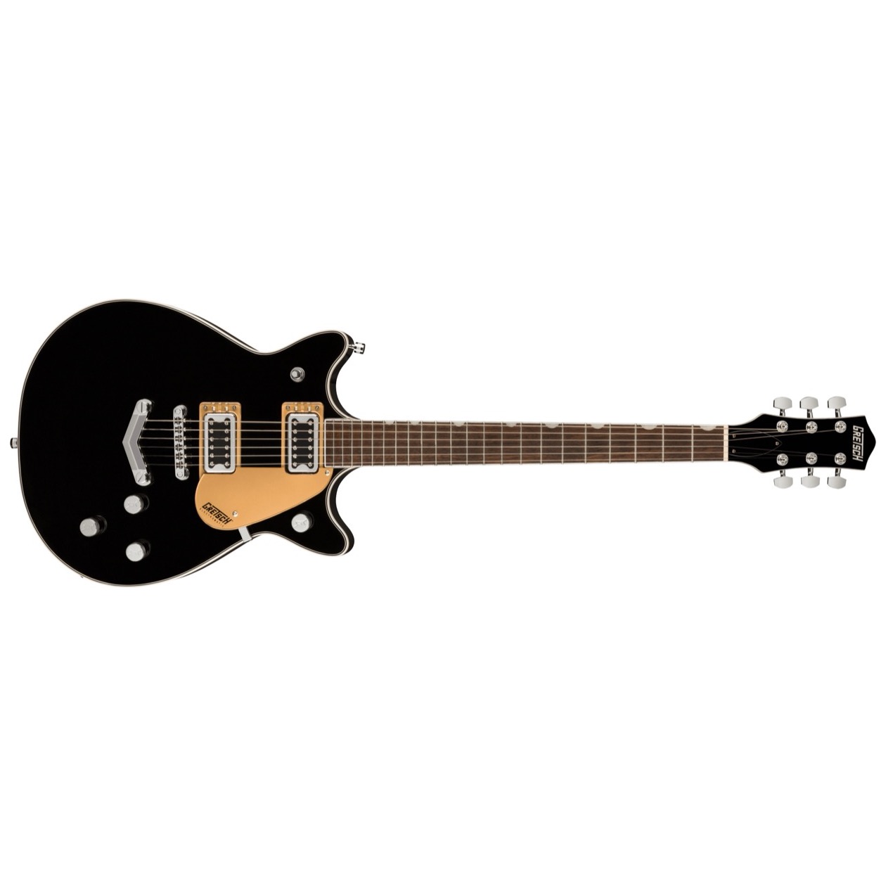 Gretsch G 5222 / G5222 Electromatic Double Jet BT with V-Stoptail, Laurel Fingerboard, Black Model 2509310506 Elektrische Gitaar